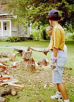 Wood for the open fireplace in my cottage